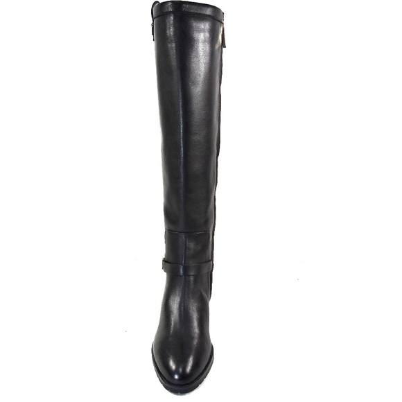 BALDININI 🇮🇹 WOMEN'S BLACK SOFT LEATHER COMFORT FASHION KNEE -HIGH BOOTS - Picture 7 of 8